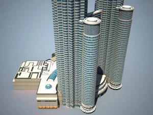 Petronas Towers 3D Model