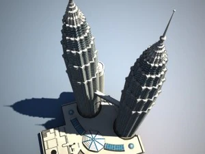 Petronas Towers 3D Model