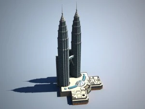 Petronas Towers 3D Model