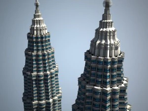 Petronas Towers 3D Model