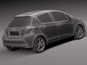 Toyota Yaris 2015 3D Model