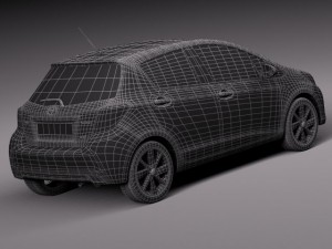 Toyota Yaris 2015 3D Model