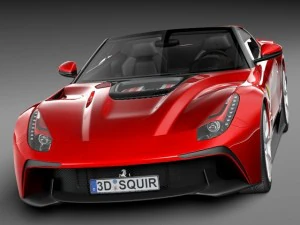 Ferrari F12 TRS Roadster 2014 3D Model