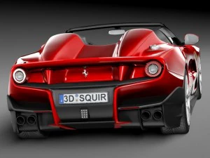 Ferrari F12 TRS Roadster 2014 3D Model