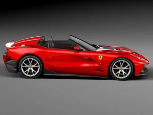 Ferrari F12 TRS Roadster 2014 3D Model