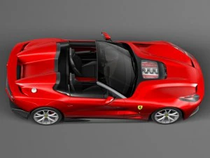 Ferrari F12 TRS Roadster 2014 3D Model