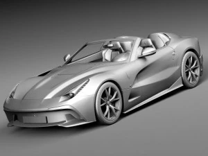Ferrari F12 TRS Roadster 2014 3D Model