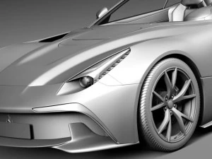 Ferrari F12 TRS Roadster 2014 3D Model