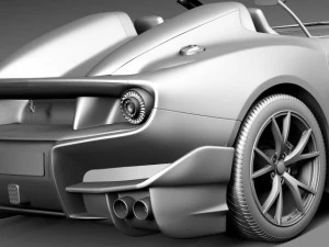 Ferrari F12 TRS Roadster 2014 3D Model