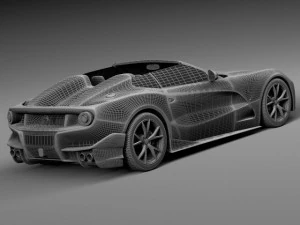 Ferrari F12 TRS Roadster 2014 3D Model