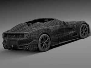 Ferrari F12 TRS Roadster 2014 3D Model