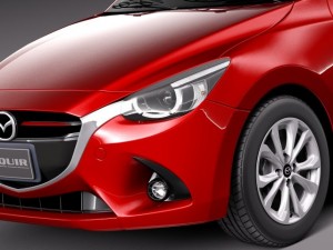 Mazda 2 2015 3D 模型