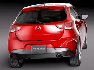 Mazda 2 2015 3D Model
