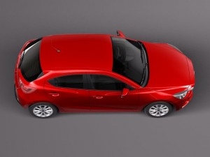 Mazda 2 2015 3D 模型