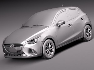Mazda 2 2015 3D 模型