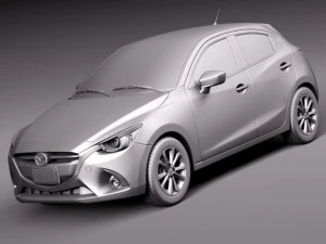 Mazda 2 2015 3D Model
