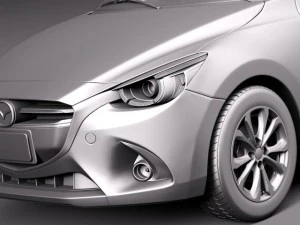 Mazda 2 2015 3D Model