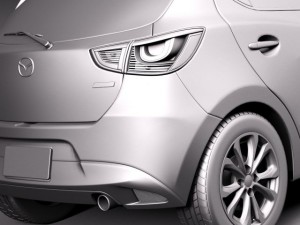 Mazda 2 2015 3D 模型
