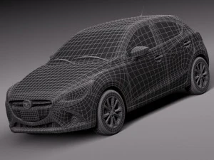 Mazda 2 2015 3D Model