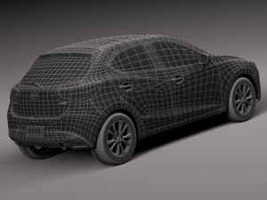Mazda 2 2015 3D 模型