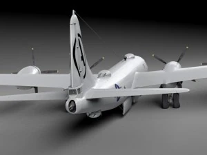 Boeing B29 Superfortress Bomber 3D Model