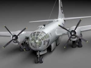 Boeing B29 Superfortress Bomber 3D 模型