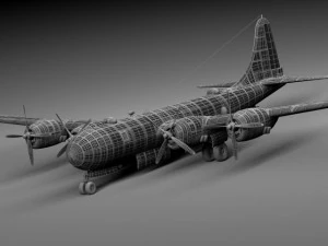 Boeing B29 Superfortress Bomber 3D Model