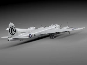 Boeing B29 Superfortress Bomber 3D Model