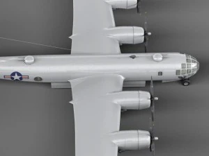 Boeing B29 Superfortress Bomber 3D Model