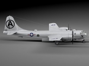Boeing B29 Superfortress Bomber 3D 模型