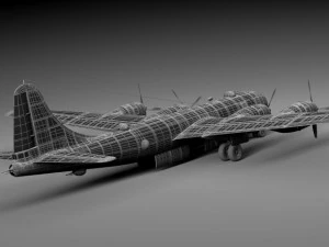 Boeing B29 Superfortress Bomber 3D Model