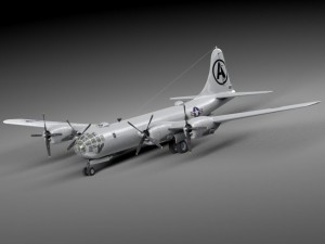 Boeing B29 Superfortress Bomber 3D 模型