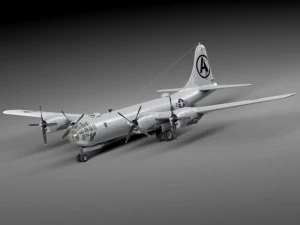Boeing B29 Superfortress Bomber 3D Model
