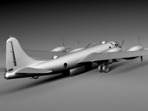 Boeing B29 Superfortress Bomber 3D 模型