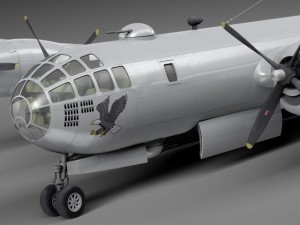 Boeing B29 Superfortress Bomber 3D 模型
