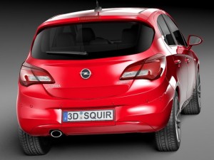 Opel Corsa 5-door 2015 Model 3D