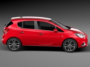 Opel Corsa 5-door 2015 Model 3D