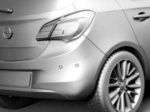 Opel Corsa 5-door 2015 Model 3D