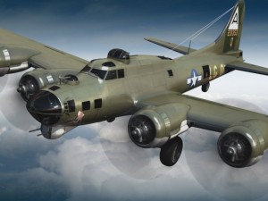Boeing B17 Super Fortress Bomber 3D 模型