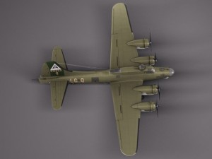 Boeing B17 Super Fortress Bomber 3D 模型