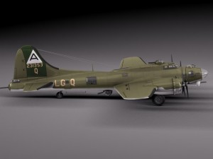 Boeing B17 Super Fortress Bomber 3D 模型