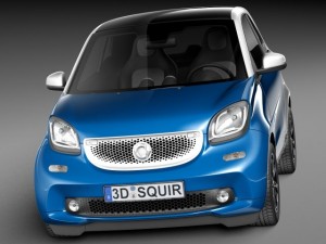 Smart Fortwo 2015 3D मॉडल