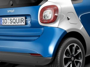 Smart Fortwo 2015 3D Model