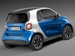 Smart Fortwo 2015 3D मॉडल