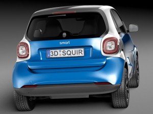 Smart Fortwo 2015 3D मॉडल