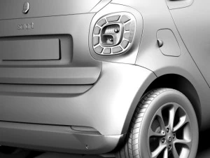 Smart Fortwo 2015 3D Model