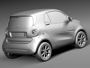 Smart Fortwo 2015 3D Model