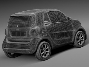 Smart Fortwo 2015 3D मॉडल