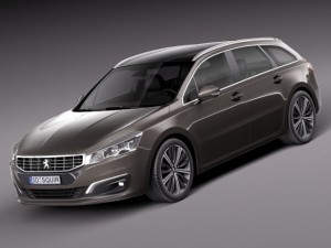 Peugeot 508 SW 2015 3D Model