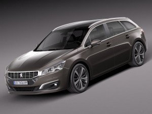 peugeot 508 sw 2015 3D Model